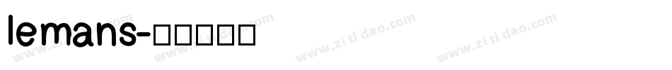 le mans字体转换
